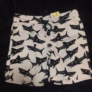 Shorts w sharks tags still on